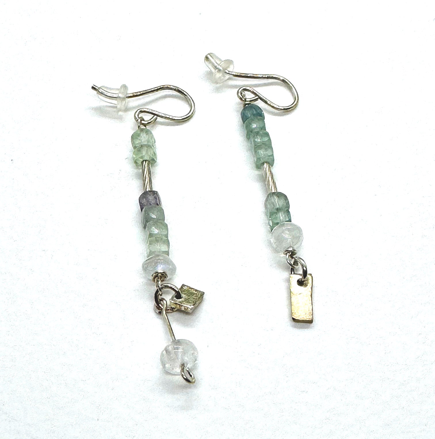 Studio Polo • Silver & Stone Long Earrings