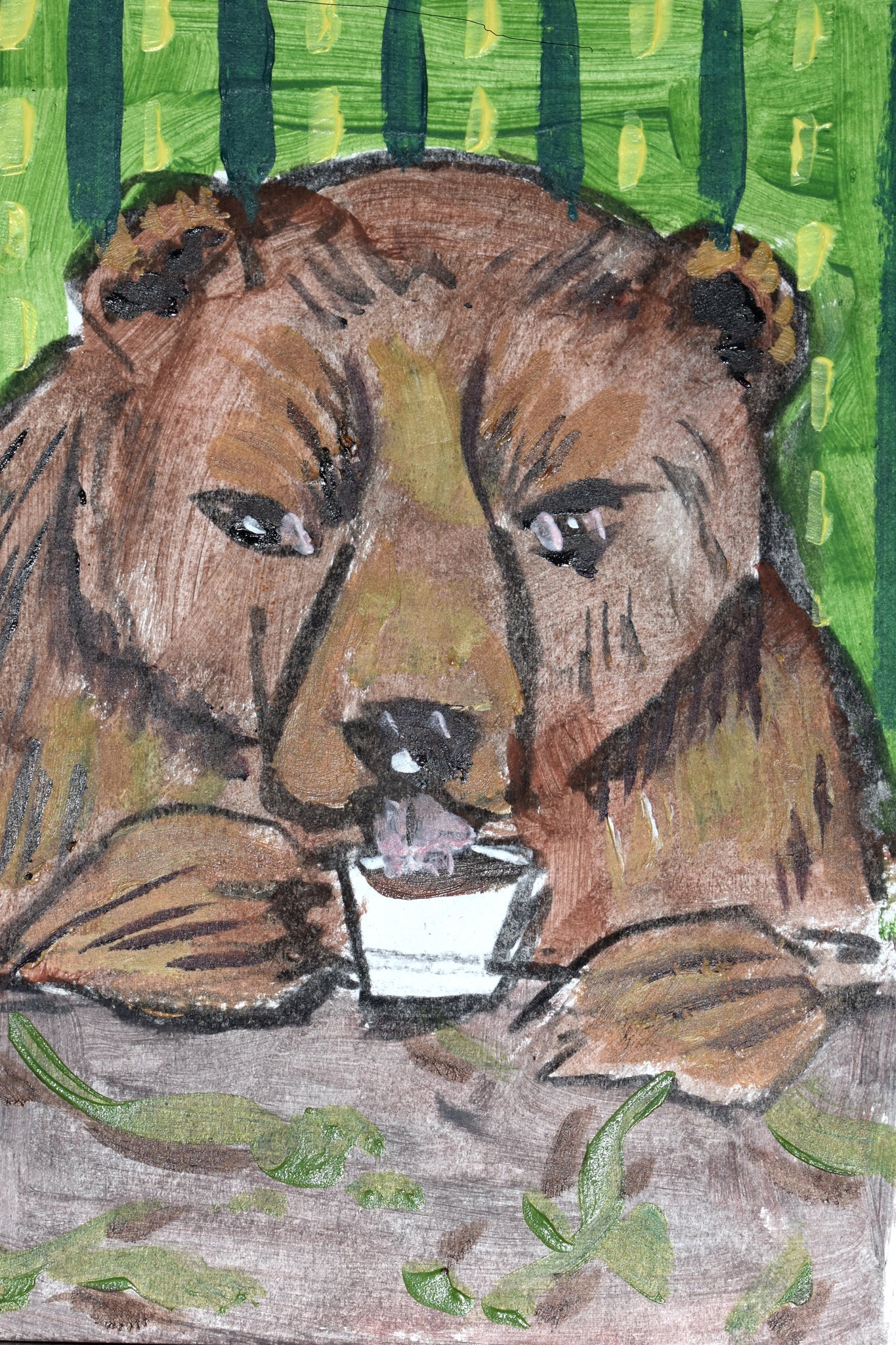 Brown Bear at the Coffee Shop • Jay Schmetz