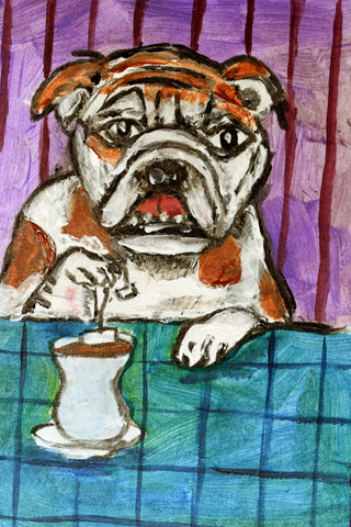 Bulldog steeping Tea • Jay Schmetz