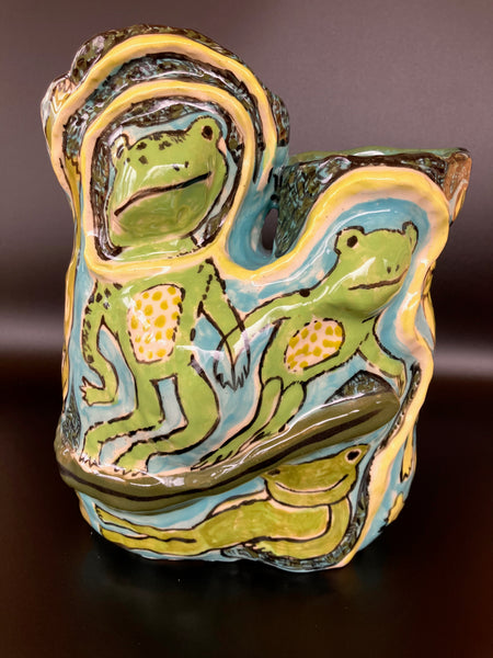 Amelia Opie • Frog Vase