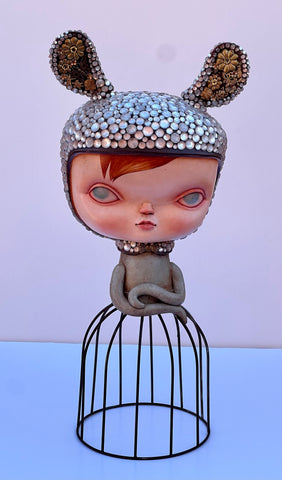 Encrusted Lizzie with Cage Dress • Kathie Olivas