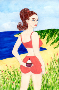 LiTurnerArt Beach • Beach Cupcake