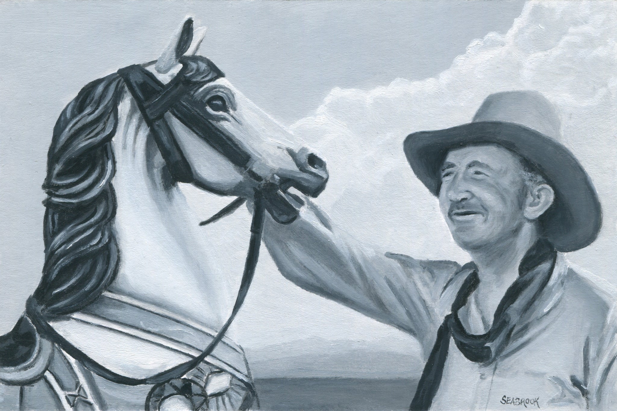 Mark Seabrook • The Cowboy (Carousel Postcard 2)