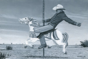 Mark Seabrook • The Cowboy (Carousel Postcard 3)