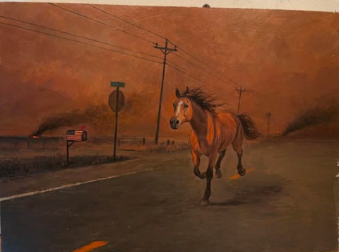 Josh Keyes • Ablaze