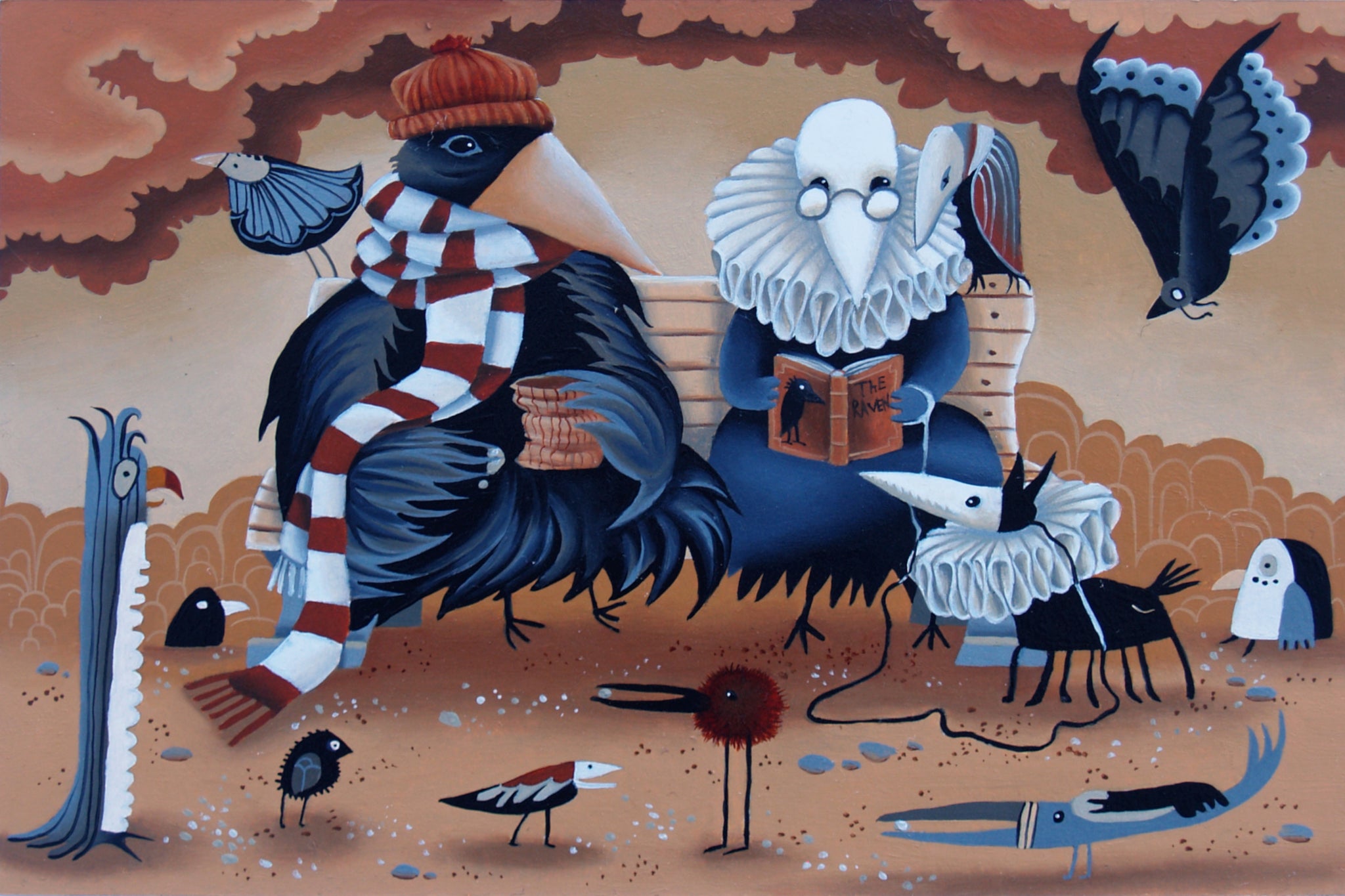 Adeline Lamarre • Feeding the birds