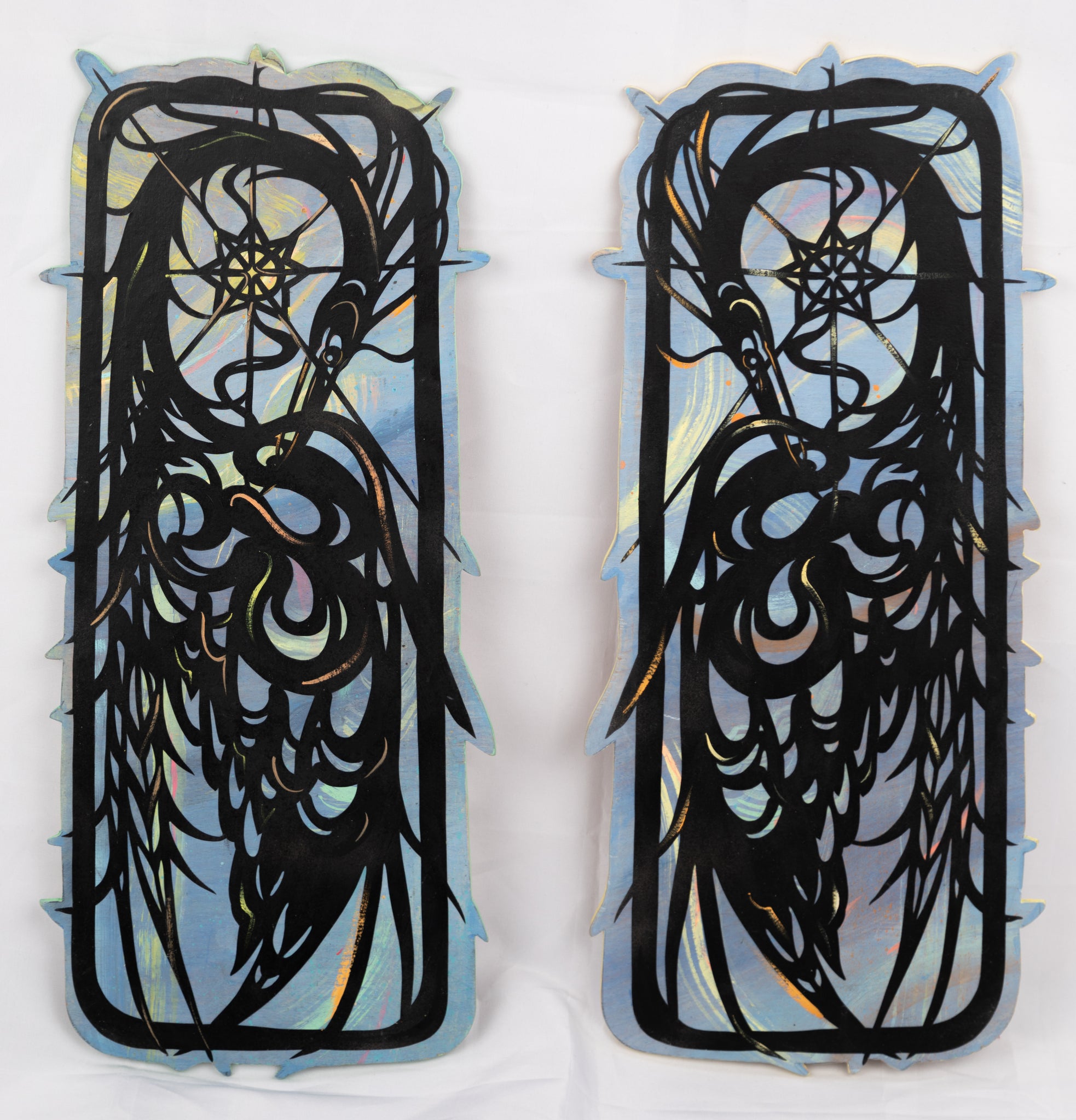 Heron Windows (Diptych) • MOR